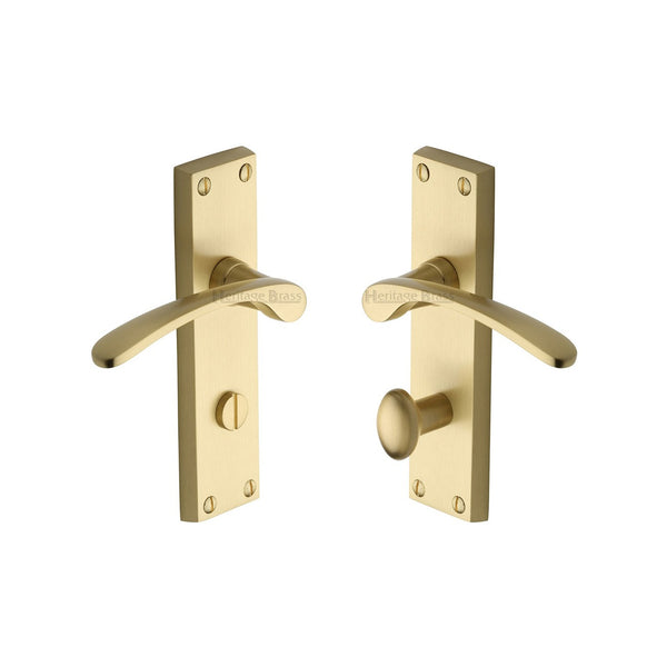 Sophia Door Handle on Plate by M Marcus - Heritage Brass