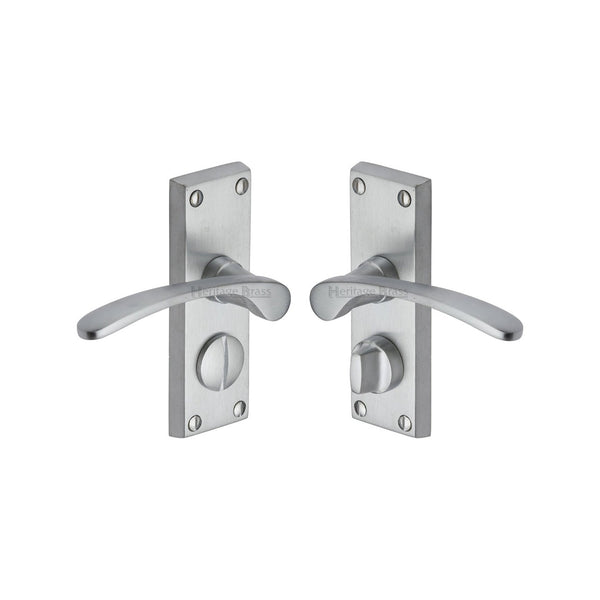 Sophia Short Door Handle on Plate by M Marcus - Heritage Brass