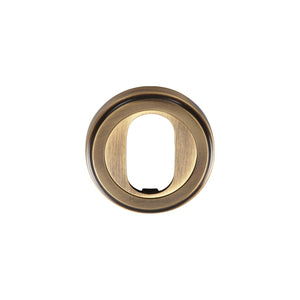 Oval Profile Cylinder Escutcheon Round - V5010 by M Marcus - Heritage Brass