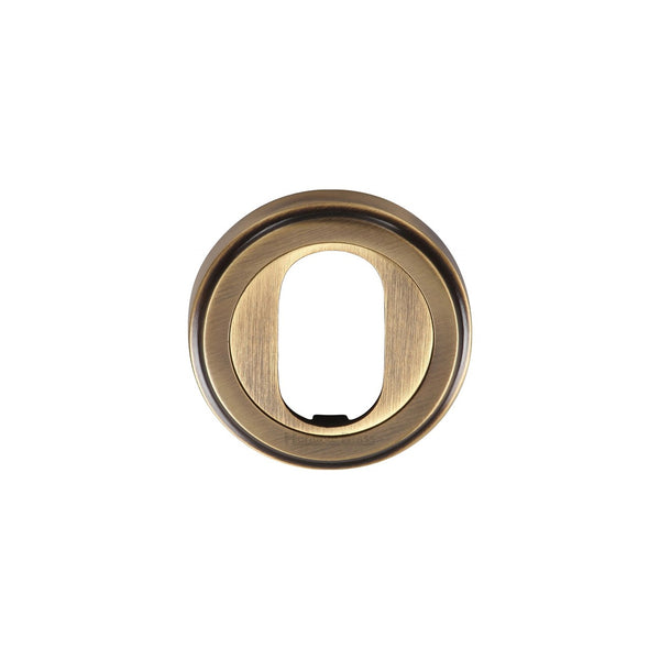 Oval Profile Cylinder Escutcheon Round - V5010 by M Marcus - Heritage Brass
