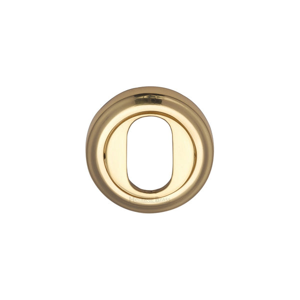 Oval Profile Cylinder Escutcheon Round - V5010 by M Marcus - Heritage Brass
