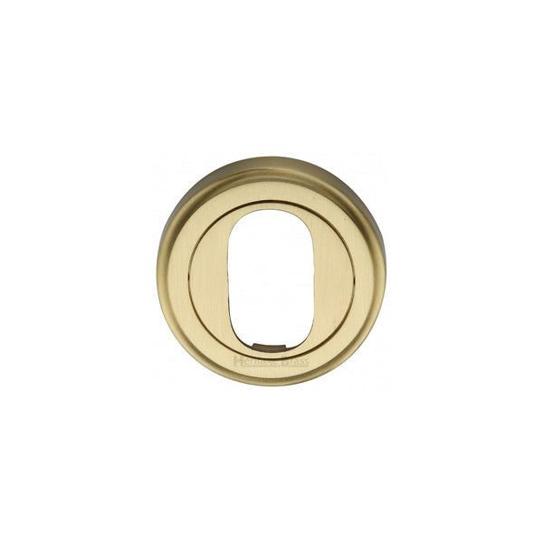 Oval Profile Cylinder Escutcheon Round - V5010 by M Marcus - Heritage Brass