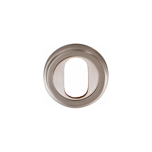 Oval Profile Cylinder Escutcheon Round - V5010 by M Marcus - Heritage Brass