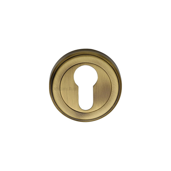 Euro Profile Cylinder Escutcheon Round - V5020 by M Marcus - Heritage Brass