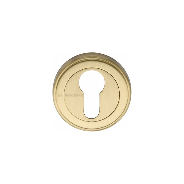 Euro Profile Cylinder Escutcheon Round - V5020 by M Marcus - Heritage Brass