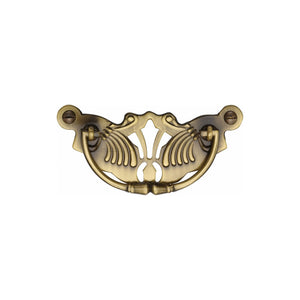 Ornate Cabinet Drop Pull by M Marcus - Heritage Brass