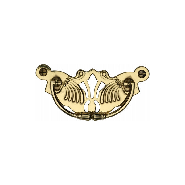 Ornate Cabinet Drop Pull by M Marcus - Heritage Brass