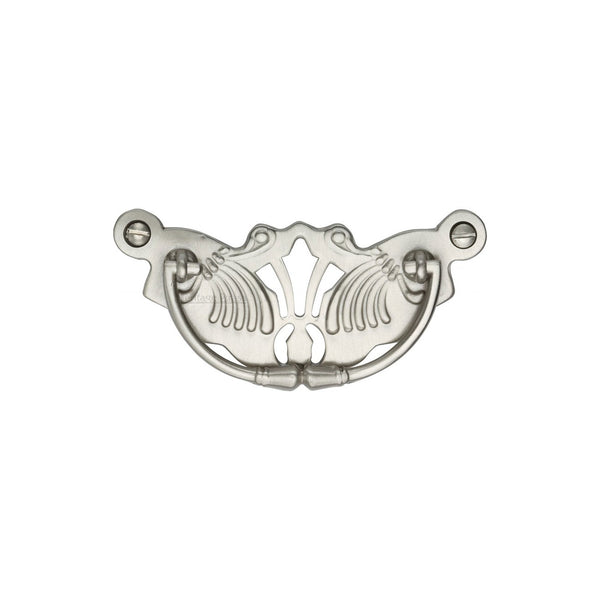 Ornate Cabinet Drop Pull by M Marcus - Heritage Brass