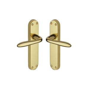 Sutton Door Handle on Plate by M Marcus - Heritage Brass