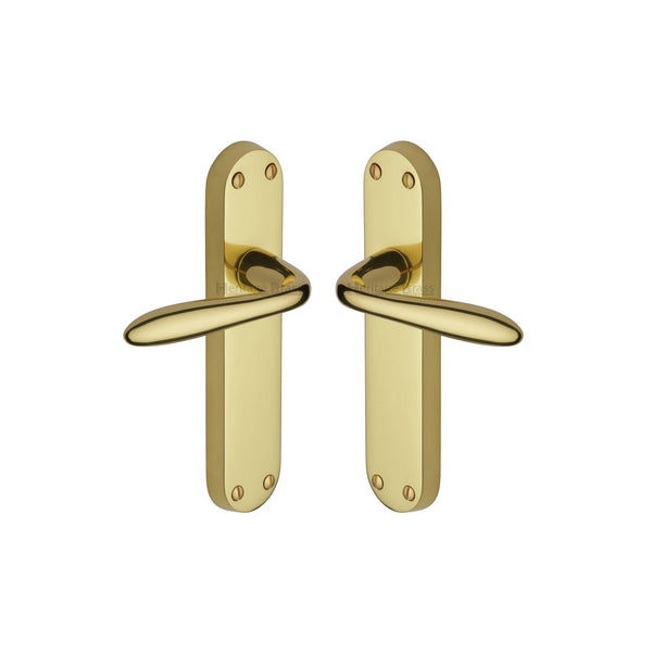 Sutton Door Handle on Plate by M Marcus - Heritage Brass