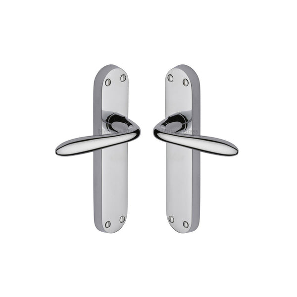 Sutton Door Handle on Plate by M Marcus - Heritage Brass