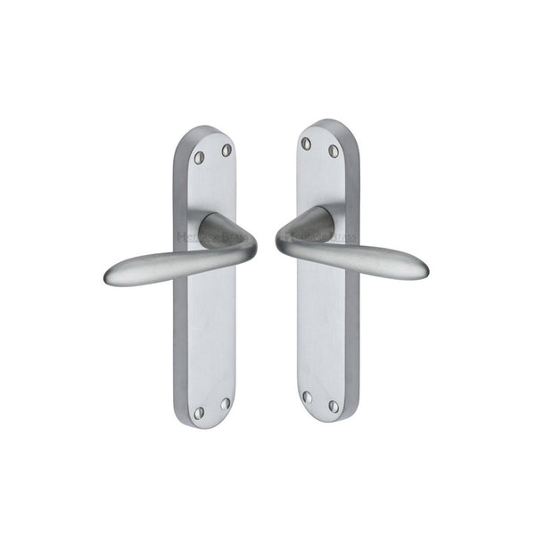 Sutton Door Handle on Plate by M Marcus - Heritage Brass