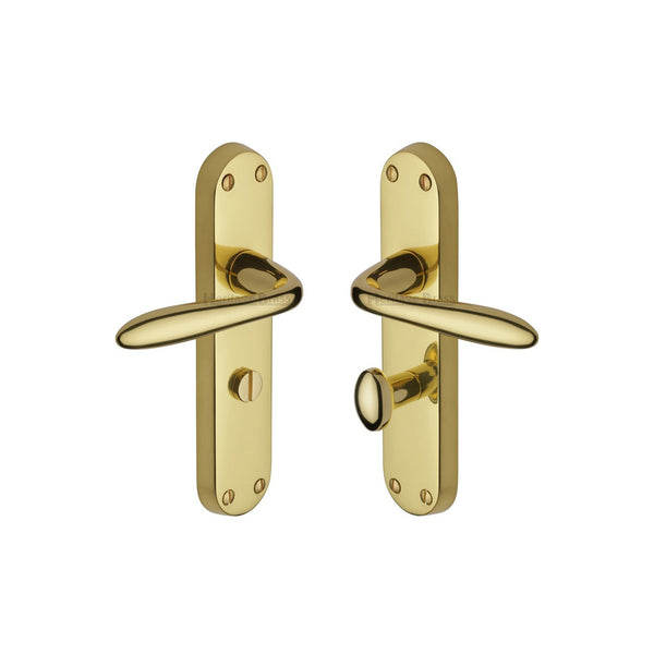 Sutton Door Handle on Plate by M Marcus - Heritage Brass