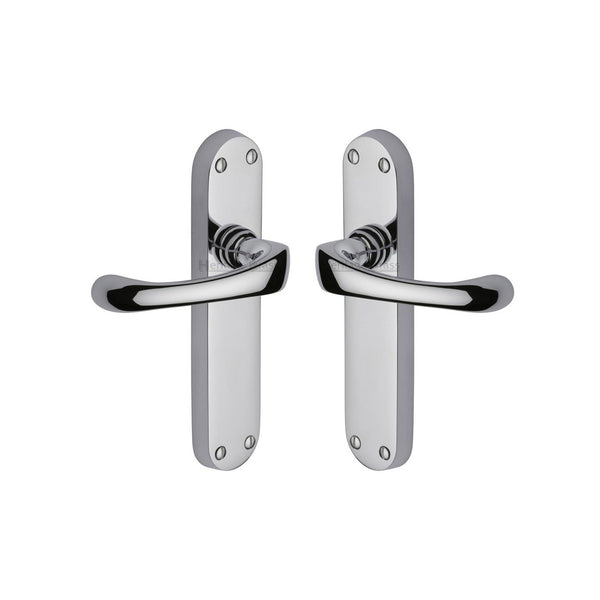 Gloucester Door Handle on Plate by M Marcus - Heritage Brass
