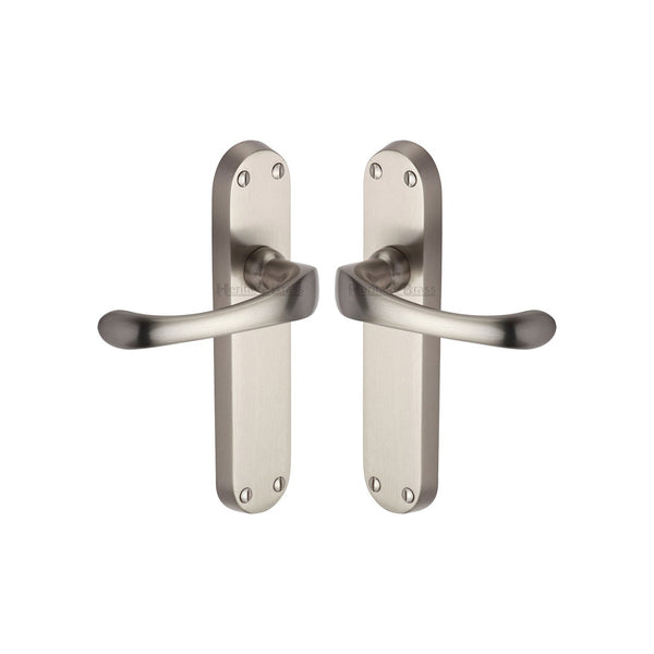 Gloucester Door Handle on Plate by M Marcus - Heritage Brass