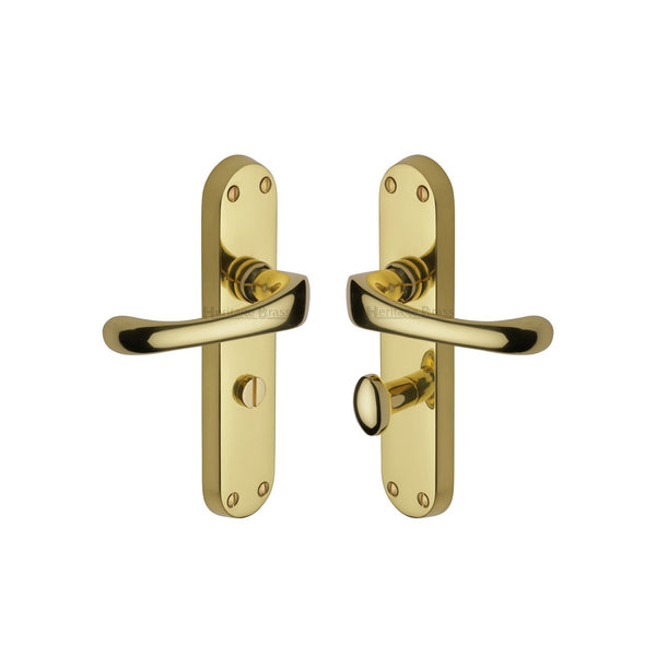 Gloucester Door Handle on Plate by M Marcus - Heritage Brass
