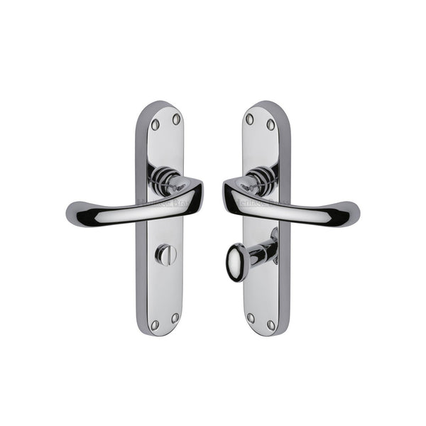 Gloucester Door Handle on Plate by M Marcus - Heritage Brass