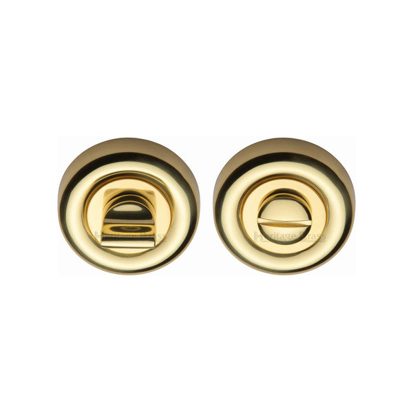 Round Bathroom Turn & Release - V6720 by M Marcus - Heritage Brass