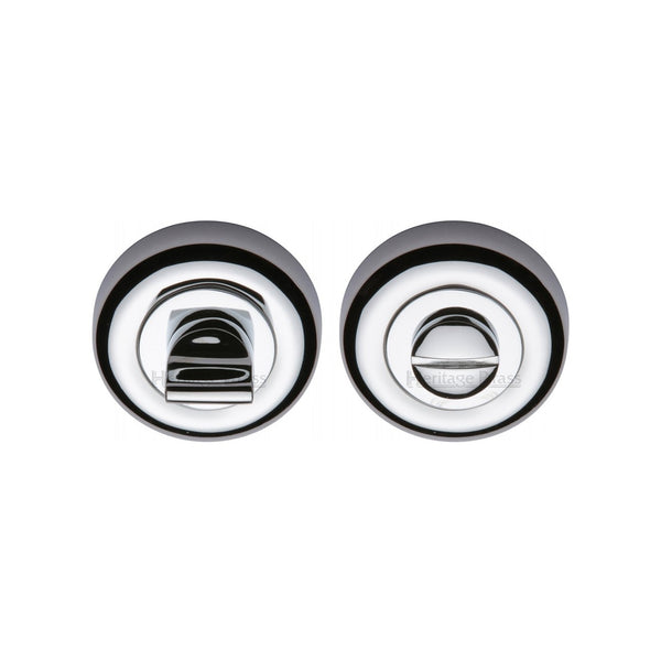 Round Bathroom Turn & Release - V6720 by M Marcus - Heritage Brass