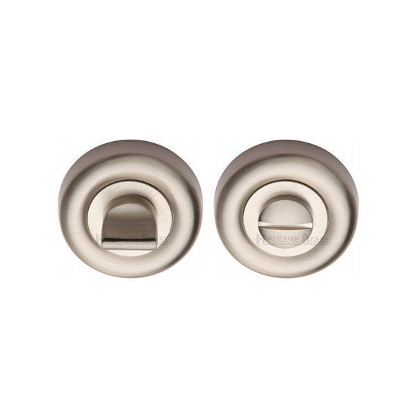 Round Bathroom Turn & Release - V6720 by M Marcus - Heritage Brass