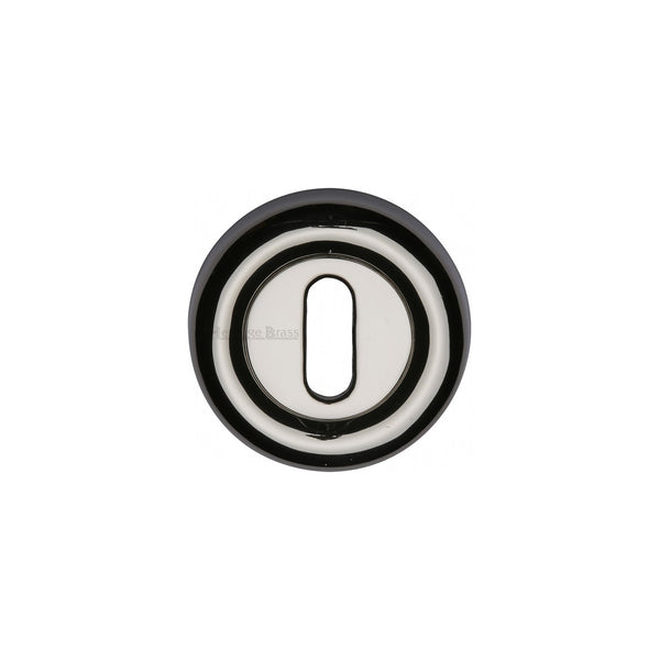 Standard Key Escutcheon Round - V6722 by M Marcus - Heritage Brass