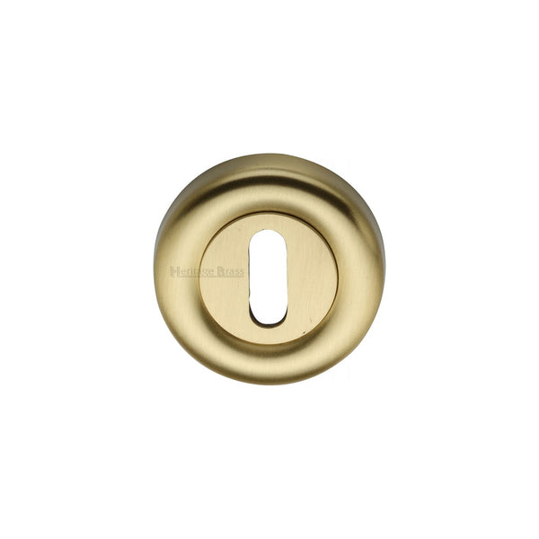 Standard Key Escutcheon Round - V6722 by M Marcus - Heritage Brass