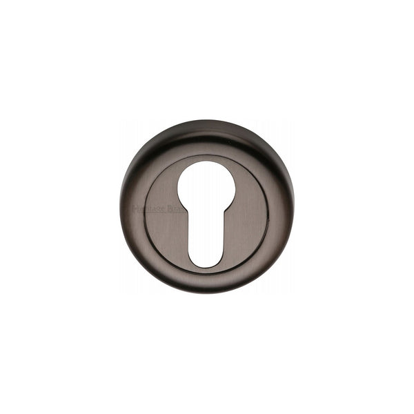 Euro Profile Cylinder Escutcheon Round - V6724 by M Marcus - Heritage Brass