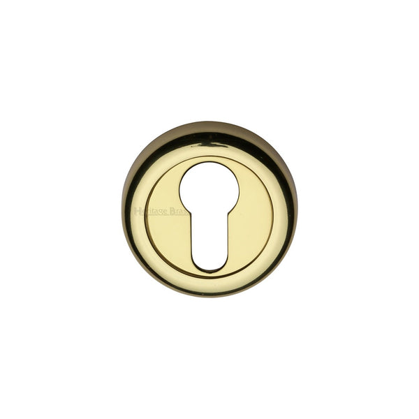 Euro Profile Cylinder Escutcheon Round - V6724 by M Marcus - Heritage Brass