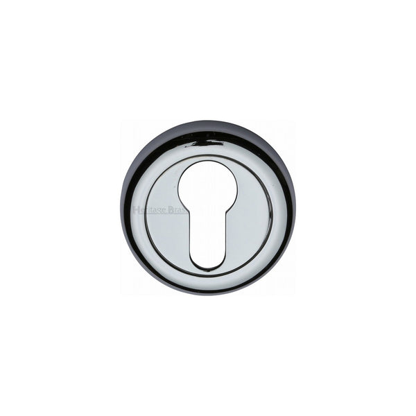 Euro Profile Cylinder Escutcheon Round - V6724 by M Marcus - Heritage Brass