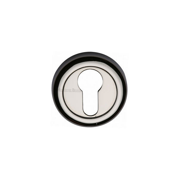 Euro Profile Cylinder Escutcheon Round - V6724 by M Marcus - Heritage Brass
