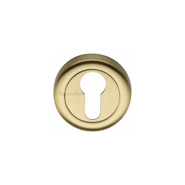 Euro Profile Cylinder Escutcheon Round - V6724 by M Marcus - Heritage Brass