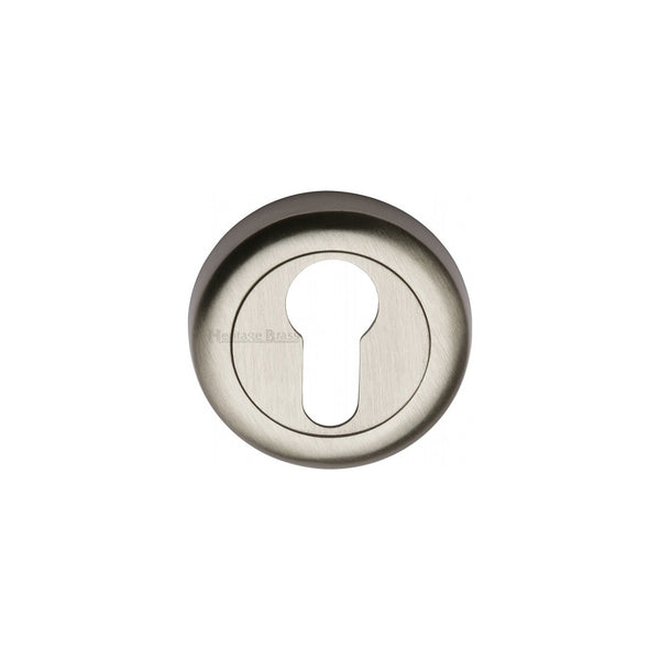 Euro Profile Cylinder Escutcheon Round - V6724 by M Marcus - Heritage Brass