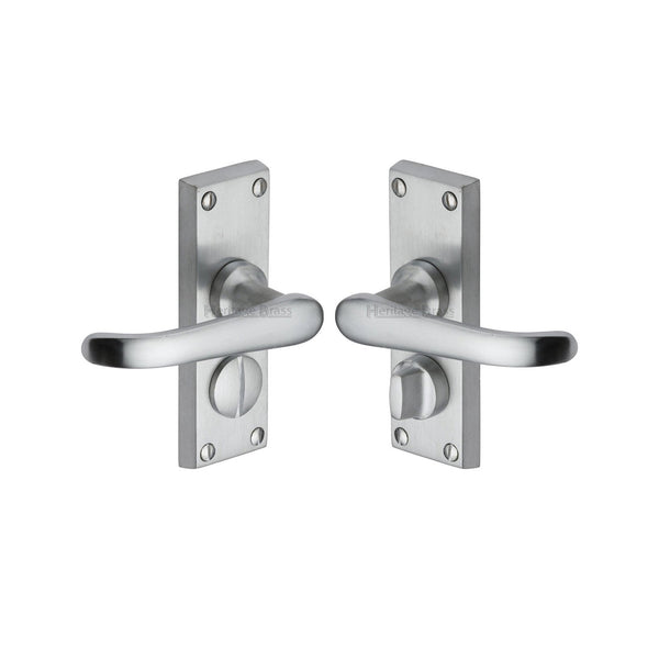 Windsor Short Door Handle on Plate by M Marcus - Heritage Brass