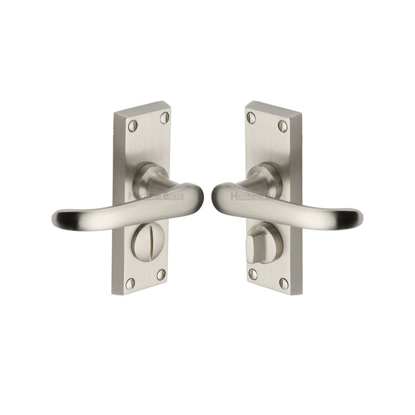 Windsor Short Door Handle on Plate by M Marcus - Heritage Brass