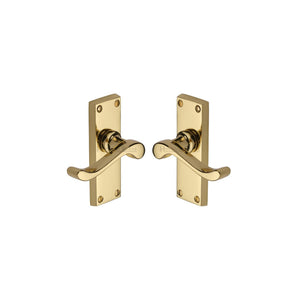 Bedford Short Door Handle on Plate by M Marcus - Heritage Brass