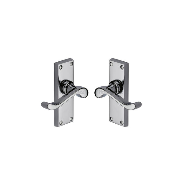 Bedford Short Door Handle on Plate by M Marcus - Heritage Brass