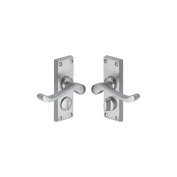 Bedford Short Door Handle on Plate by M Marcus - Heritage Brass