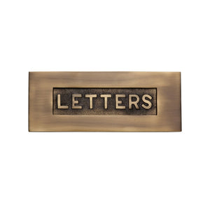 Embossed Letterplate by M Marcus - Heritage Brass