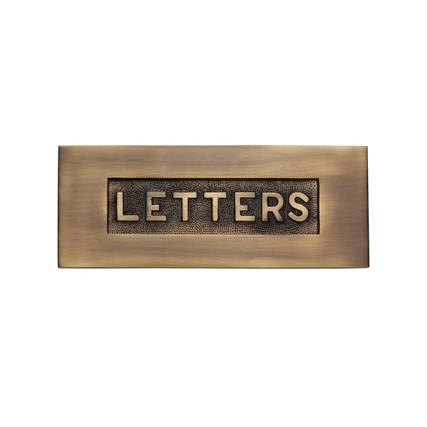 Embossed Letterplate by M Marcus - Heritage Brass