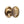 Round Centre Door Knob - Antique Brass