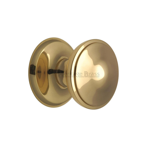 Round Centre Door Knob by M Marcus - Heritage Brass