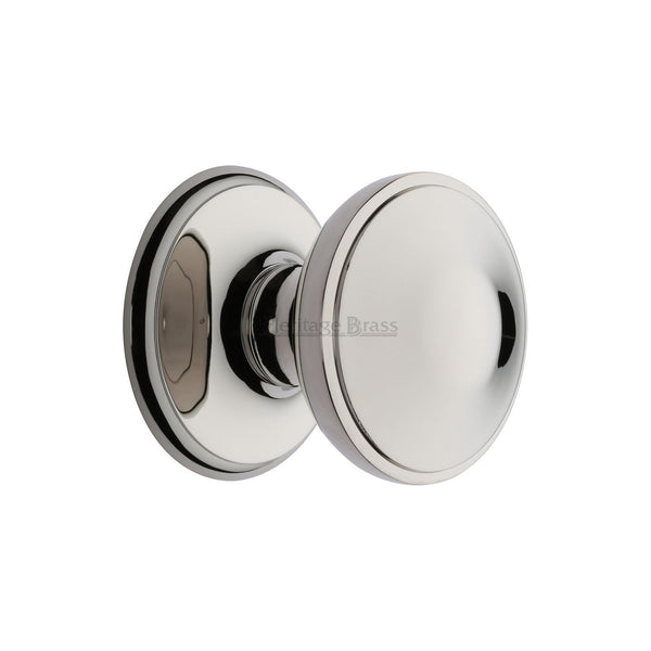 Round Centre Door Knob by M Marcus - Heritage Brass