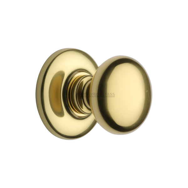 Round Center Door Knob - V901 by M Marcus - Heritage Brass