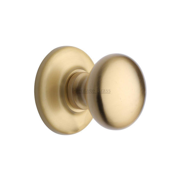 Round Center Door Knob - V901 by M Marcus - Heritage Brass