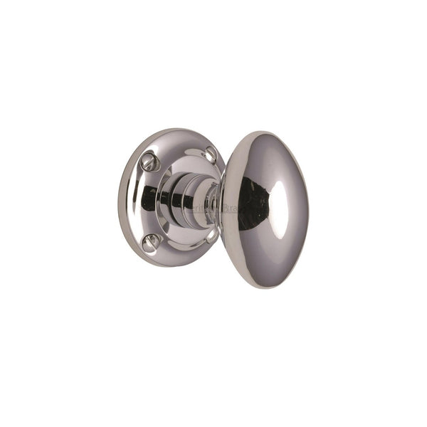 Suffolk Mortice Door Knob on Rose by M Marcus - Heritage Brass