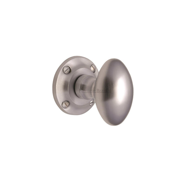 Suffolk Mortice Door Knob on Rose by M Marcus - Heritage Brass