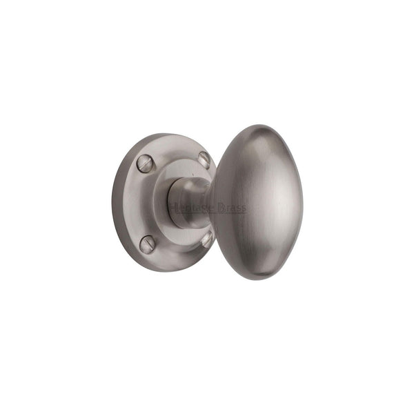 Suffolk Mortice Door Knob on Rose by M Marcus - Heritage Brass
