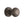 Reeded Mortice Door Knob on Rose by M Marcus - Heritage Brass
