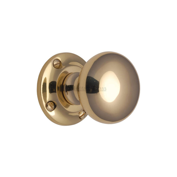Victoria Door Knob on Rose by M Marcus - Heritage Brass
