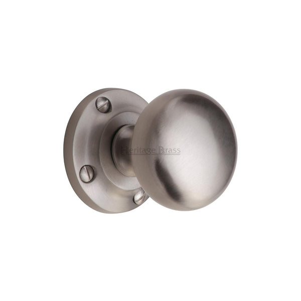 Victoria Door Knob on Rose by M Marcus - Heritage Brass